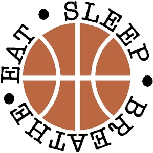 EAT SLEEP BREATHE (BASKETBALL)<br />(BLACK NUT BROWN)