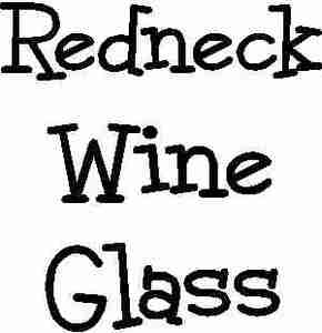 Redneck Wine Glass<br />(BLACK)