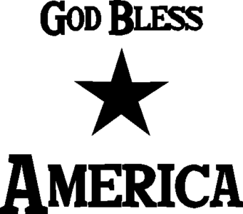 God Bless * America<br />(Black)