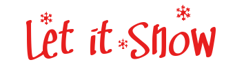 Let it Snow<br />(sale on <span style='color:#a00;font-weight:900;'>RED</span>!)
