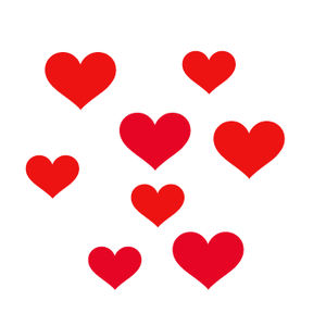8 Hearts<br /><span style='color:#a00;font-weight:900;'>red only</span>